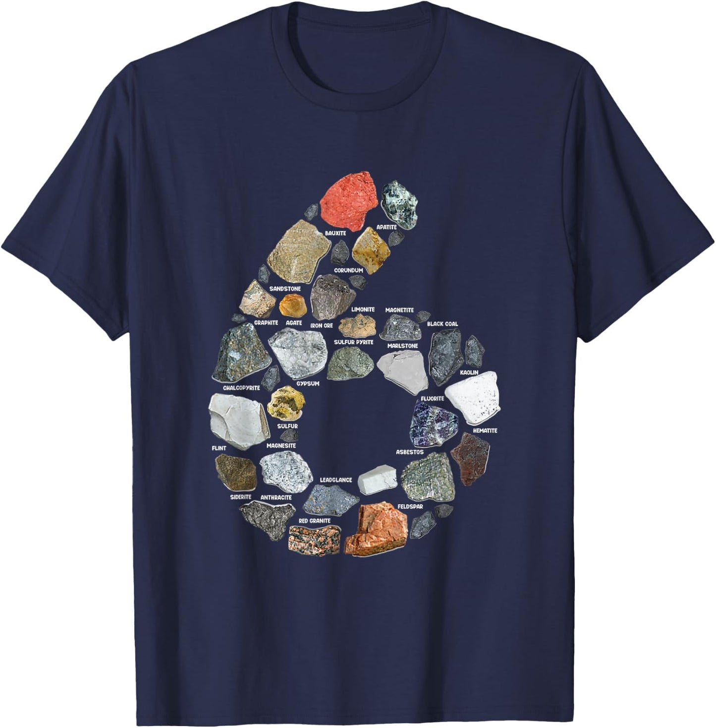 Geology 6 years Old Rock Collecting 6th Birthday T-Shirt - T-Shirt | Navy