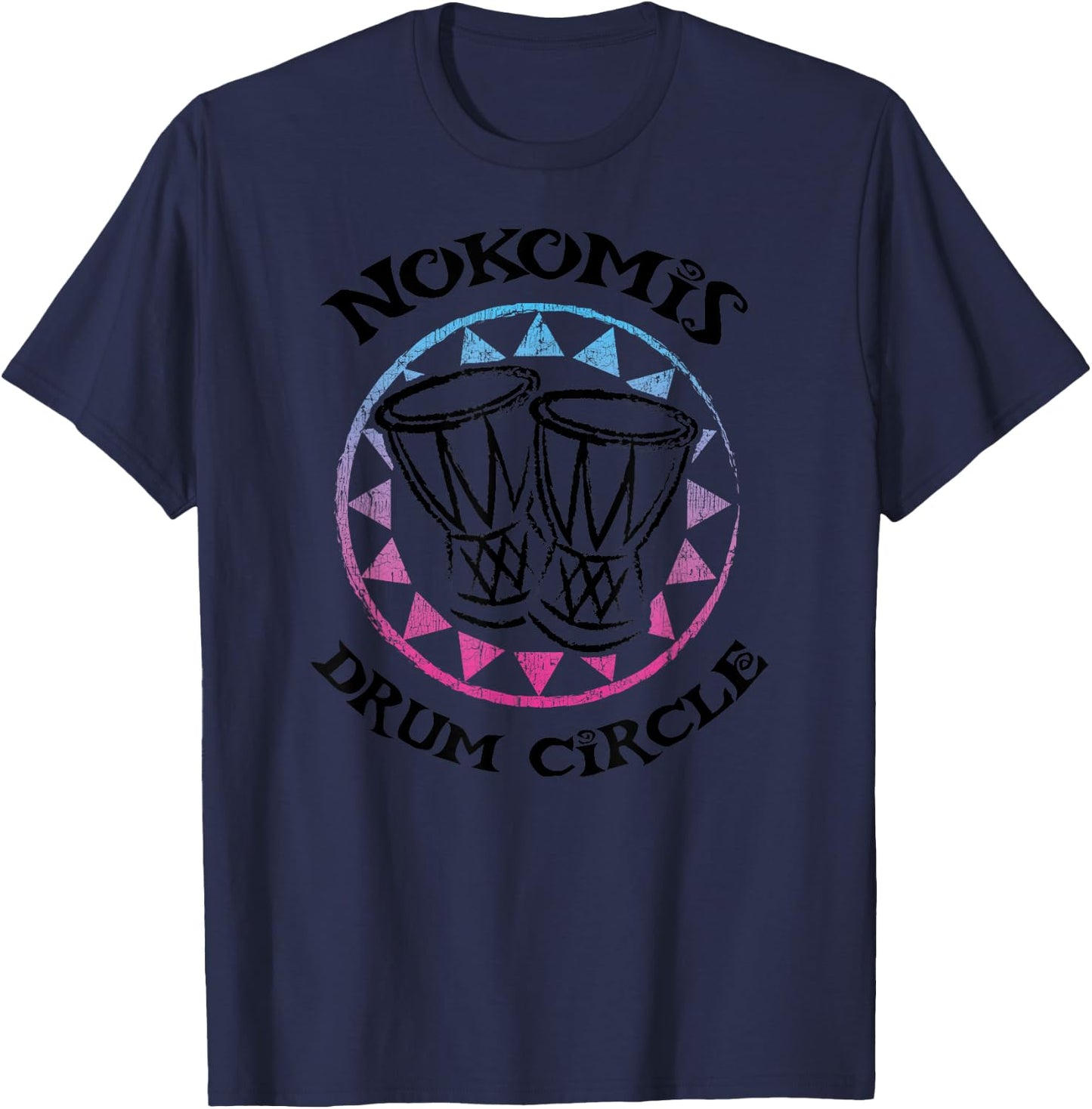 Nokomis Florida Drum Circle Drummer T-Shirt - T-Shirt | Navy