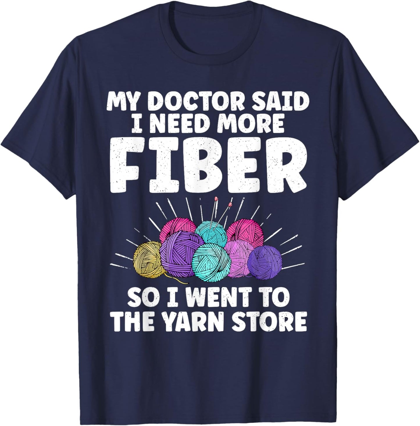 Funny Crocheting Mom Knitting Yarn Crochet Lovers T-Shirt - T-Shirt | Navy