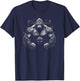 Gorilla Face Angry Growling Scary Silverback Gorilla T-Shirt - T-Shirt | Navy
