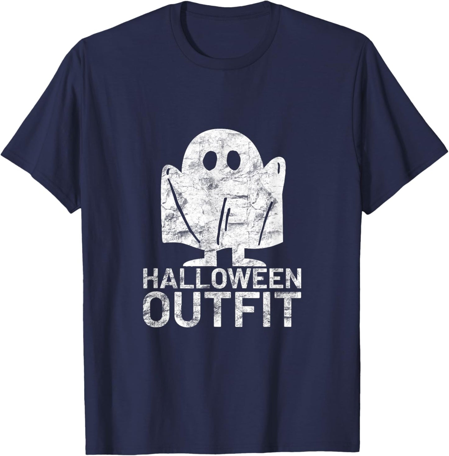 Funny Halloween Costume Scary Pumpkin Shirt Jack O Latern T-Shirt - T-Shirt | Navy