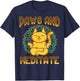 Yoga Paws And Meditate Funny Cat Lover Yogi Namaste Kitten Men Women Kids T-Shirt - T-Shirt | Navy