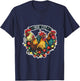 Ybor City Tampa Florida Chickens Roosters Christmas Lights T-Shirt - T-Shirt | Navy