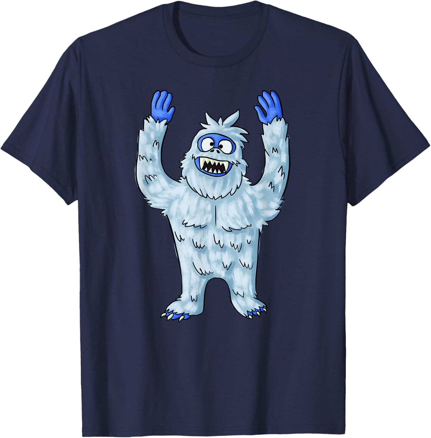 Abominable Snow Monster Christmas Abominable Snowman T-Shirt - T-Shirt | Navy