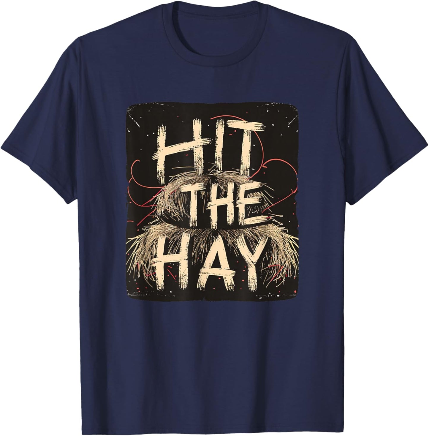 Funny Sleep Wear Costume with hit the hay T-Shirt - T-Shirt | Navy