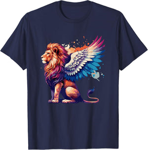 Winged Lion Griffin T-Shirt - T-Shirt | Navy