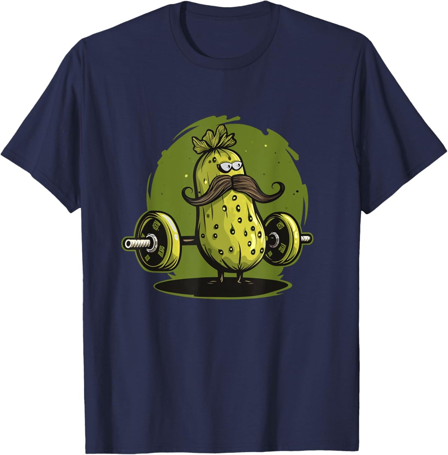 Cool weightlifting pickle costume for pickles and gym lovers T-Shirt - T-Shirt | Navy