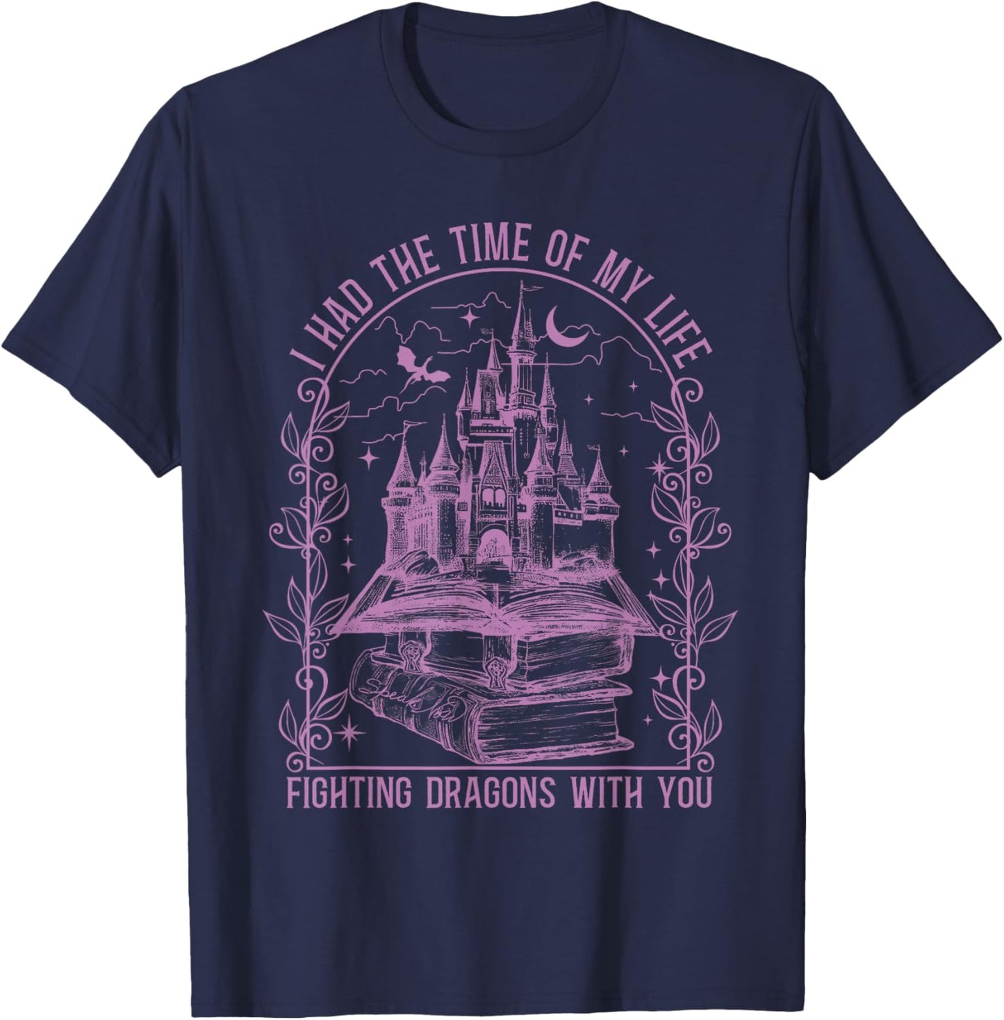 I Had The Time Of My Life Fighting Dragons With You Retro T-Shirt - T-Shirt | Navy