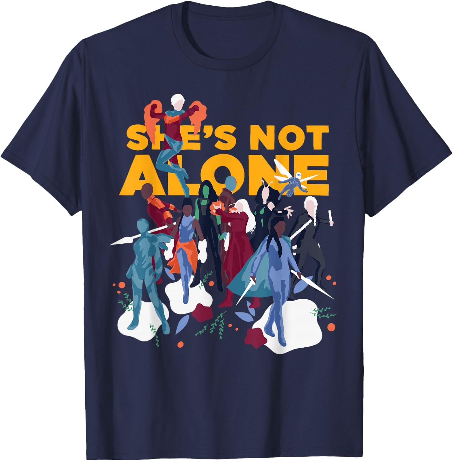 Marvel Avengers: Endgame She's Not Alone T-Shirt - T-Shirt | Navy