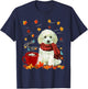 Toy Poodle - Fall - Chocolate - Hot - Funny Dog Autumn Men Women T-Shirt - T-Shirt | Navy