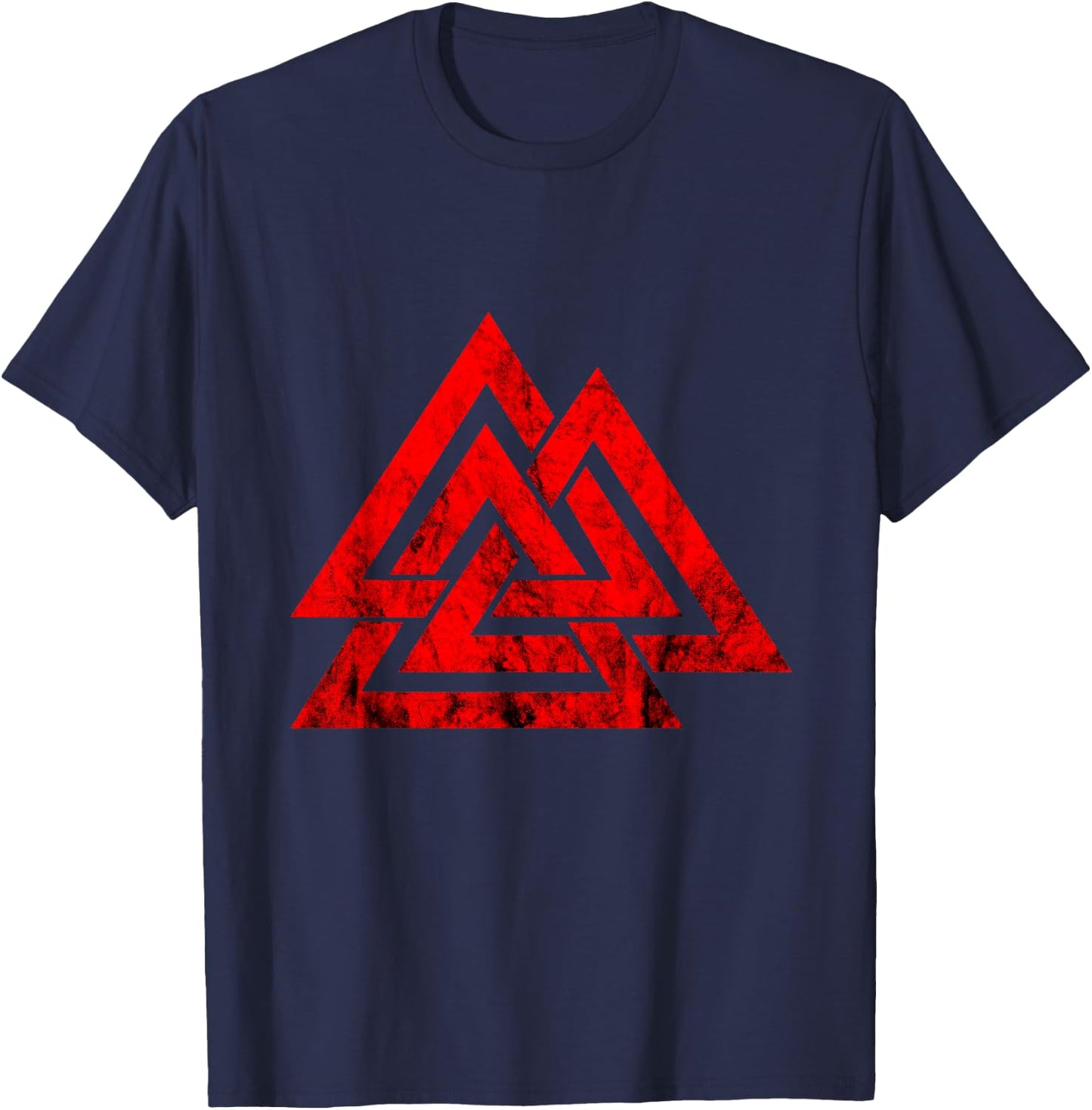 Valknut Viking Symbol Celtic Odin Norse Mythology T-Shirt - T-Shirt | Navy