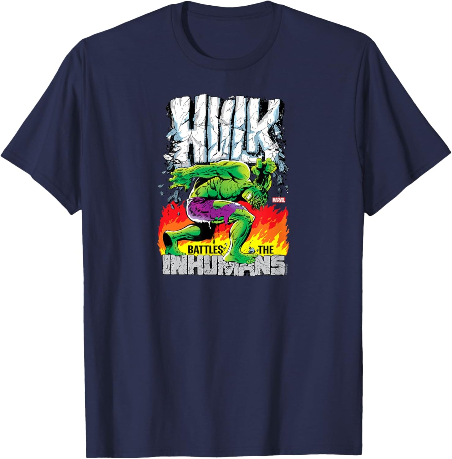 Hulk - Retro Cover T-Shirt - T-Shirt | Navy