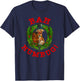 Ugly Christmas Party Scrooge Bah Humbug Christmas Wreath T-Shirt - T-Shirt | Navy