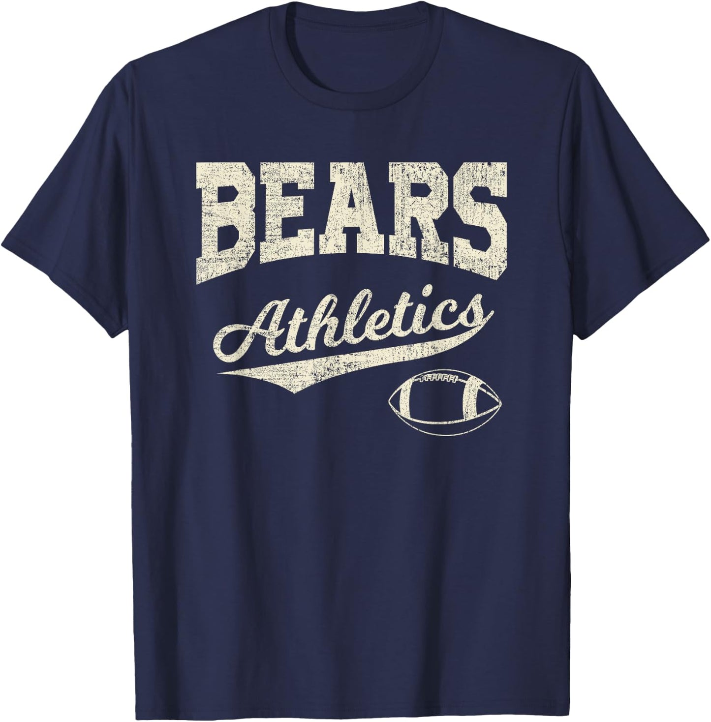 Spirit Wear, Bears, High School Football Athletics T-Shirt - T-Shirt | Navy