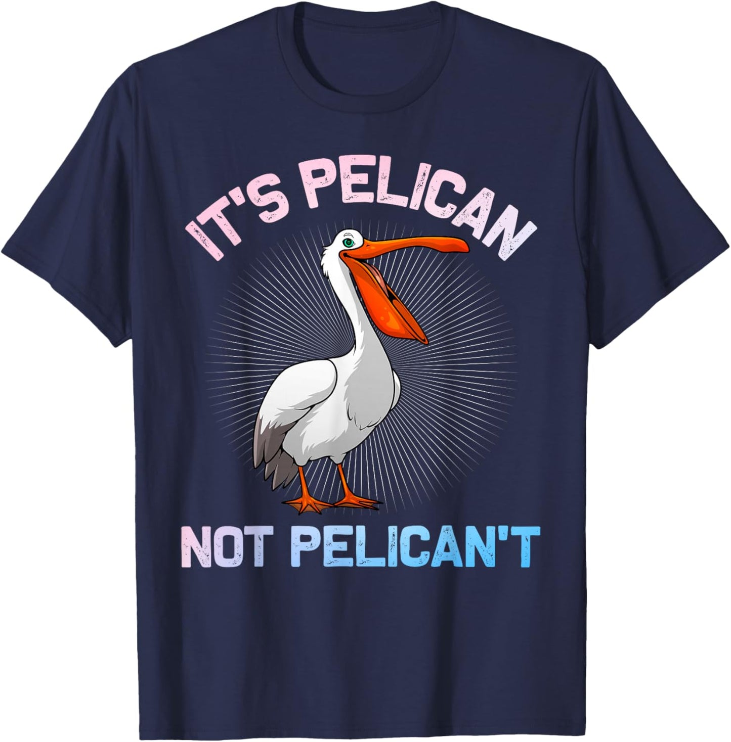Cool Pelican Art Women Animal Bird Lover Pelican T-Shirt - T-Shirt | Navy