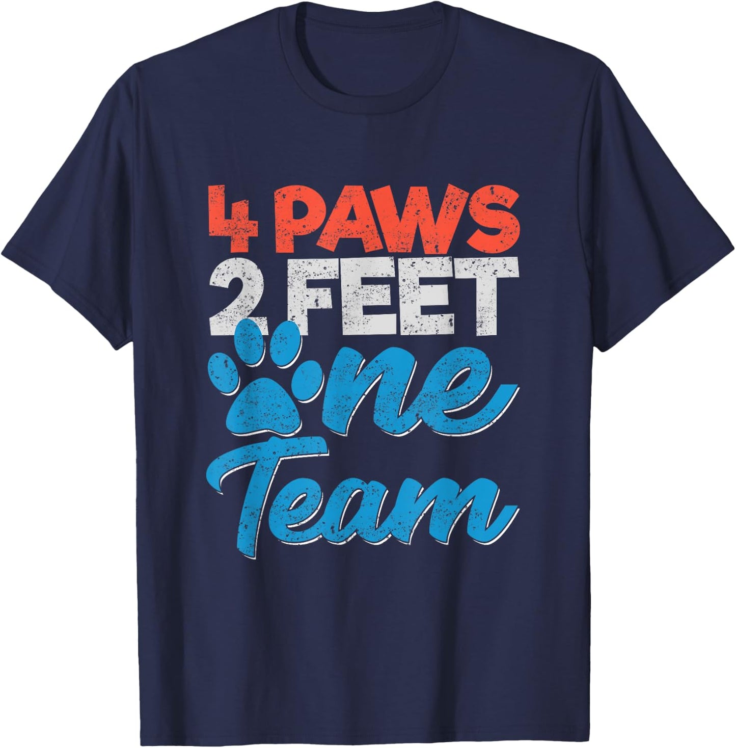 K9 Unit Dog 4 Paws 2 Feet One Team Officers Men Women Kids T-Shirt - T-Shirt | Navy