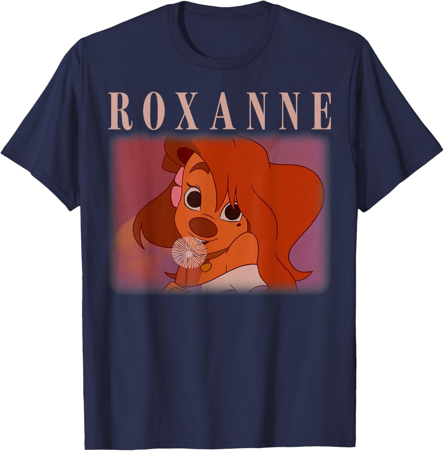 Disney A Goofy Movie Roxanne Vintage Valentine Portrait T-Shirt - T-Shirt | Navy