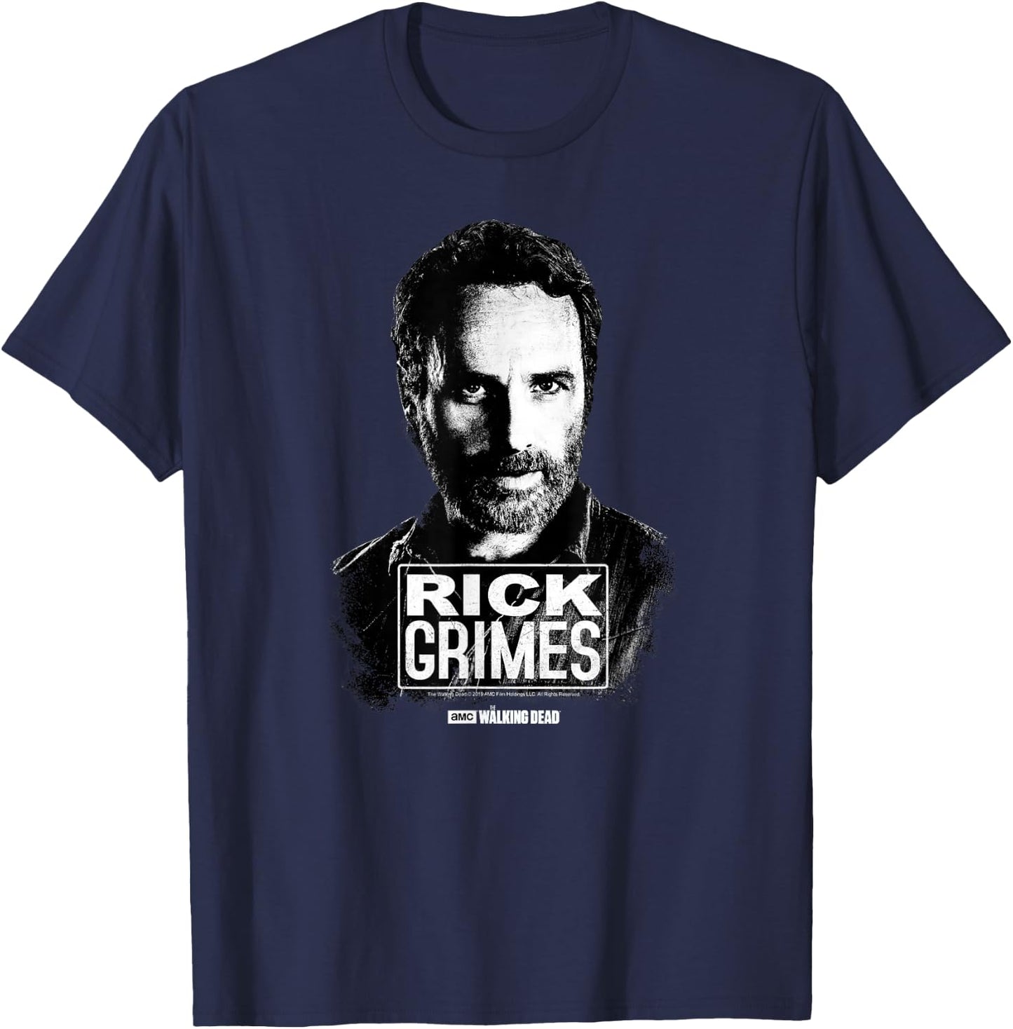 TWD Rick Grimes Lives T-Shirt - T-Shirt | Navy