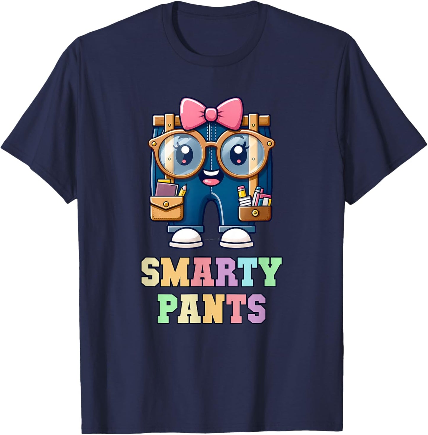 Sarcastic Little MISS SMARTY PANTS Graduation Alumni Game On T-Shirt - T-Shirt | Navy