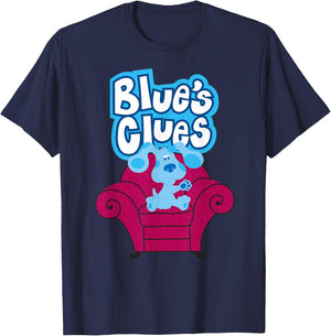 Blue's Clues On Red Sofa T-Shirt - T-Shirt | Navy
