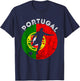 Portugal Flag Futebol Soccer Player Portuguese Pride T-Shirt - T-Shirt | Navy
