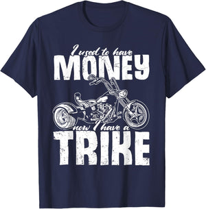 Trike Motorcycle Owner Triker Motortrike Biker T-Shirt - T-Shirt | Navy