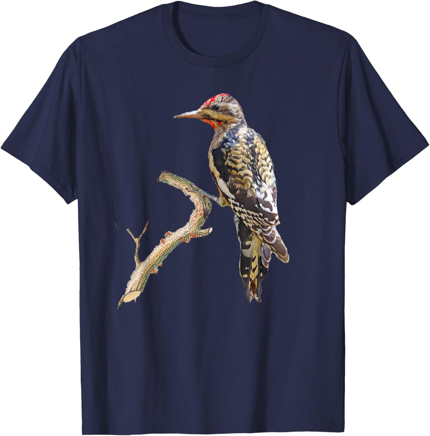 Yellow-bellied Sapsucker Woodpecker Bird T-Shirt - T-Shirt | Navy