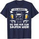 Ich Heirate Die Sind Nur Zum Saufen Hier Der Bräutigam T-Shirt - T-Shirt | Navy