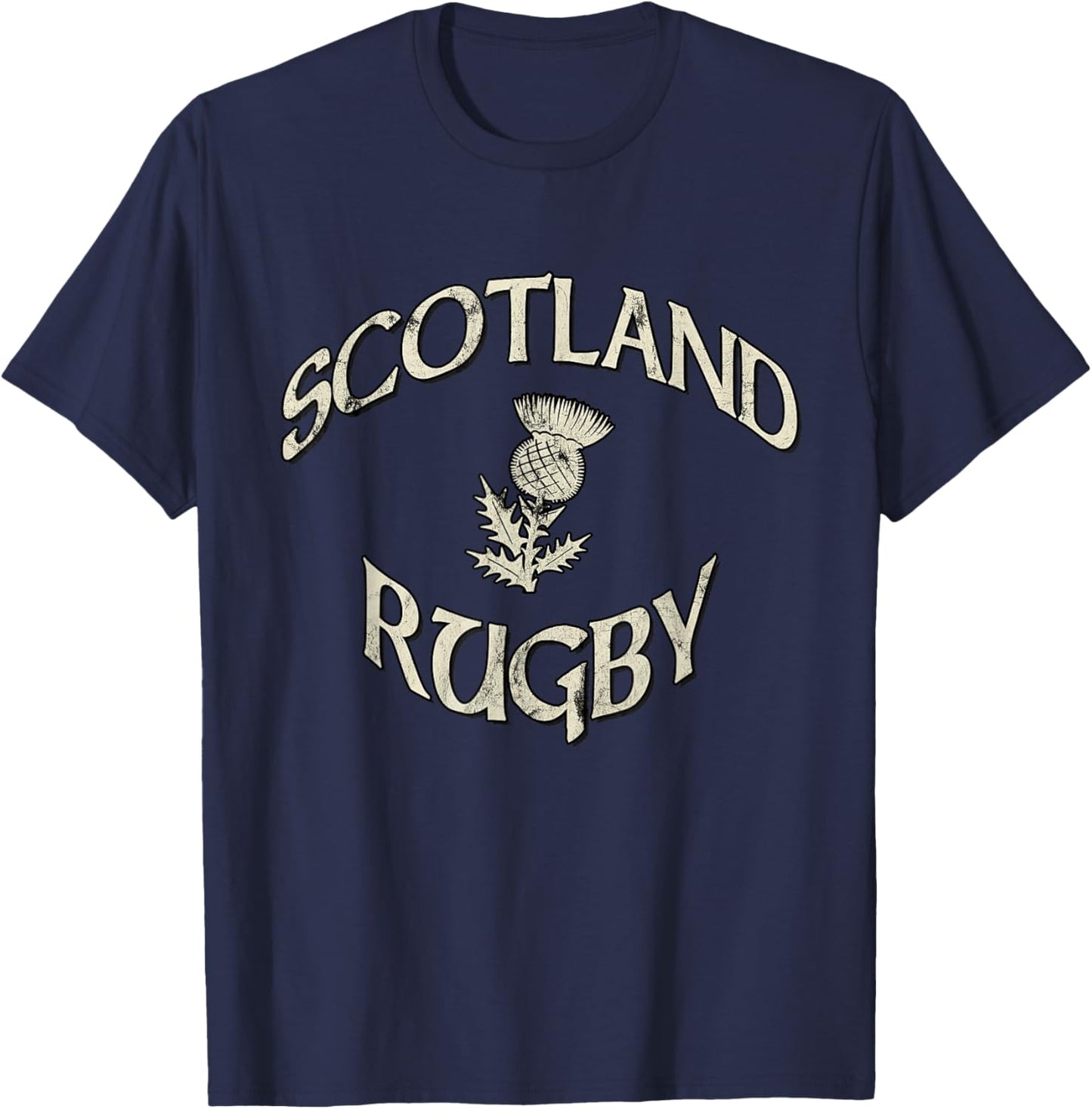Scotland Rugby jersey vintage Scottish Rugby Thistle T-Shirt - T-Shirt | Navy