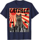 Funny Retro Japanese Catzilla Chartreux Cat Women T-Shirt - T-Shirt | Navy