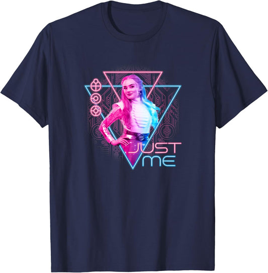 Disney Zombies 3 Addison Neon Just Me Design T-Shirt - T-Shirt | Navy
