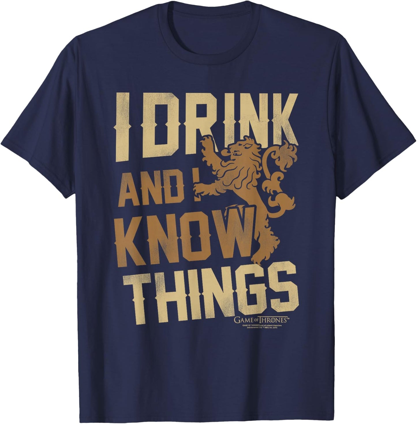 Game of Thrones I Drink and I Know Things T-Shirt - T-Shirt | Navy