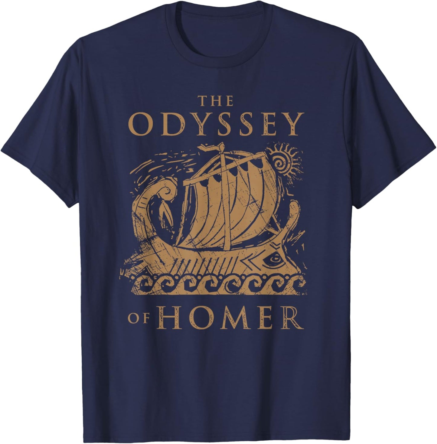 Odisea Soulz Iliad Odyssey Homer Ancient Greek History Book Odyssey , Small T-Shirt - T-Shirt | Navy