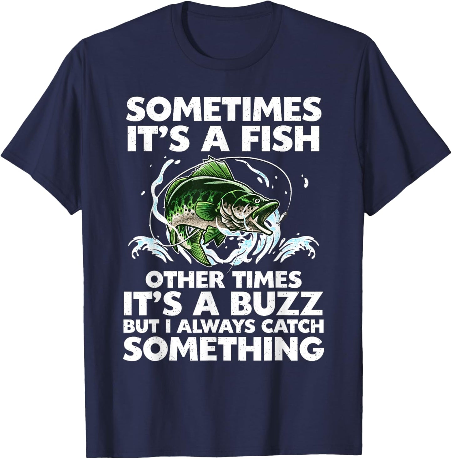 Cool Fishing Design Women Fishing Rod Fish Fisherman T-Shirt - T-Shirt | Navy
