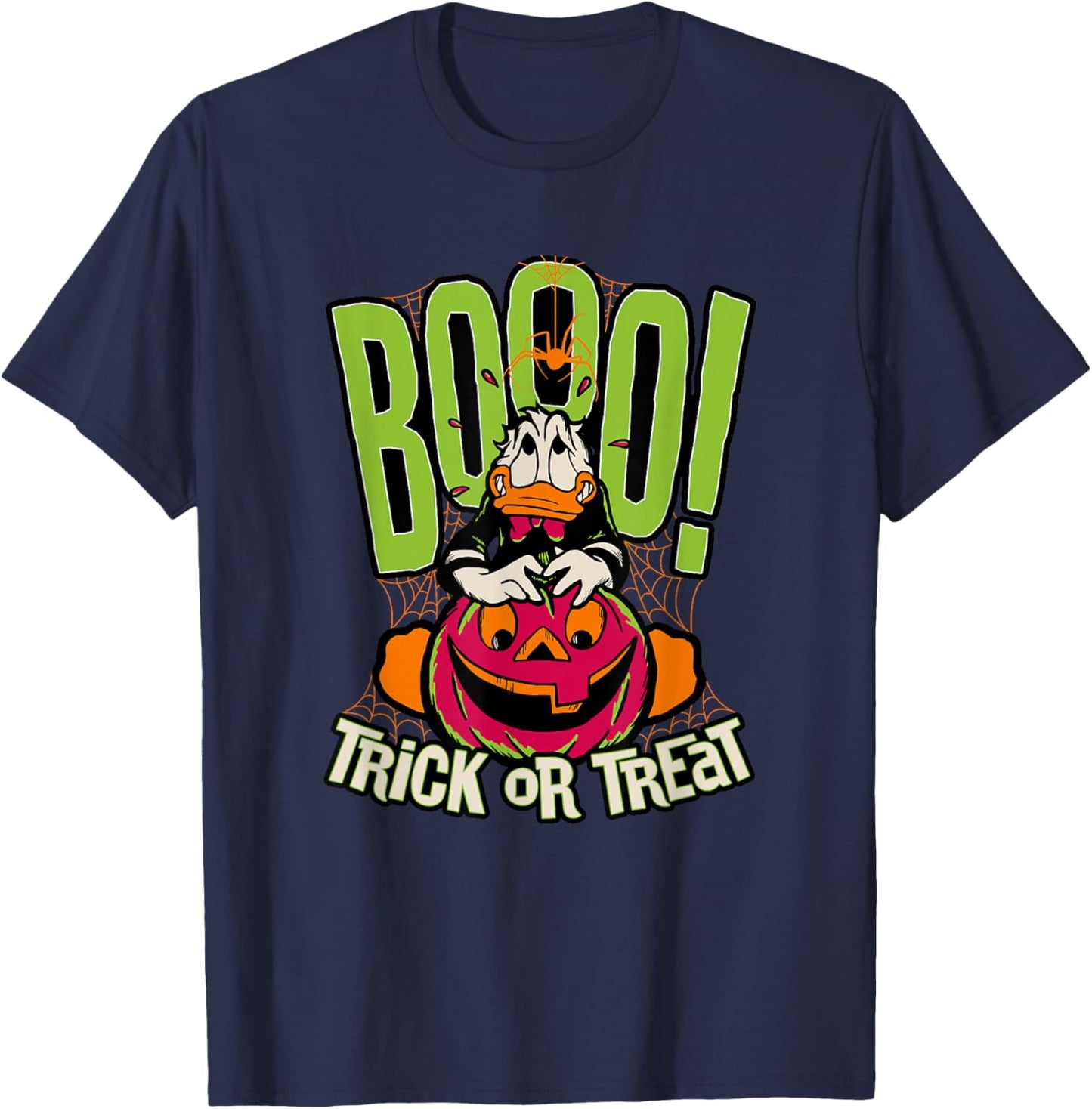 Disney Mickey and Friends Halloween Donald Trick Or Treat T-Shirt - T-Shirt | Navy