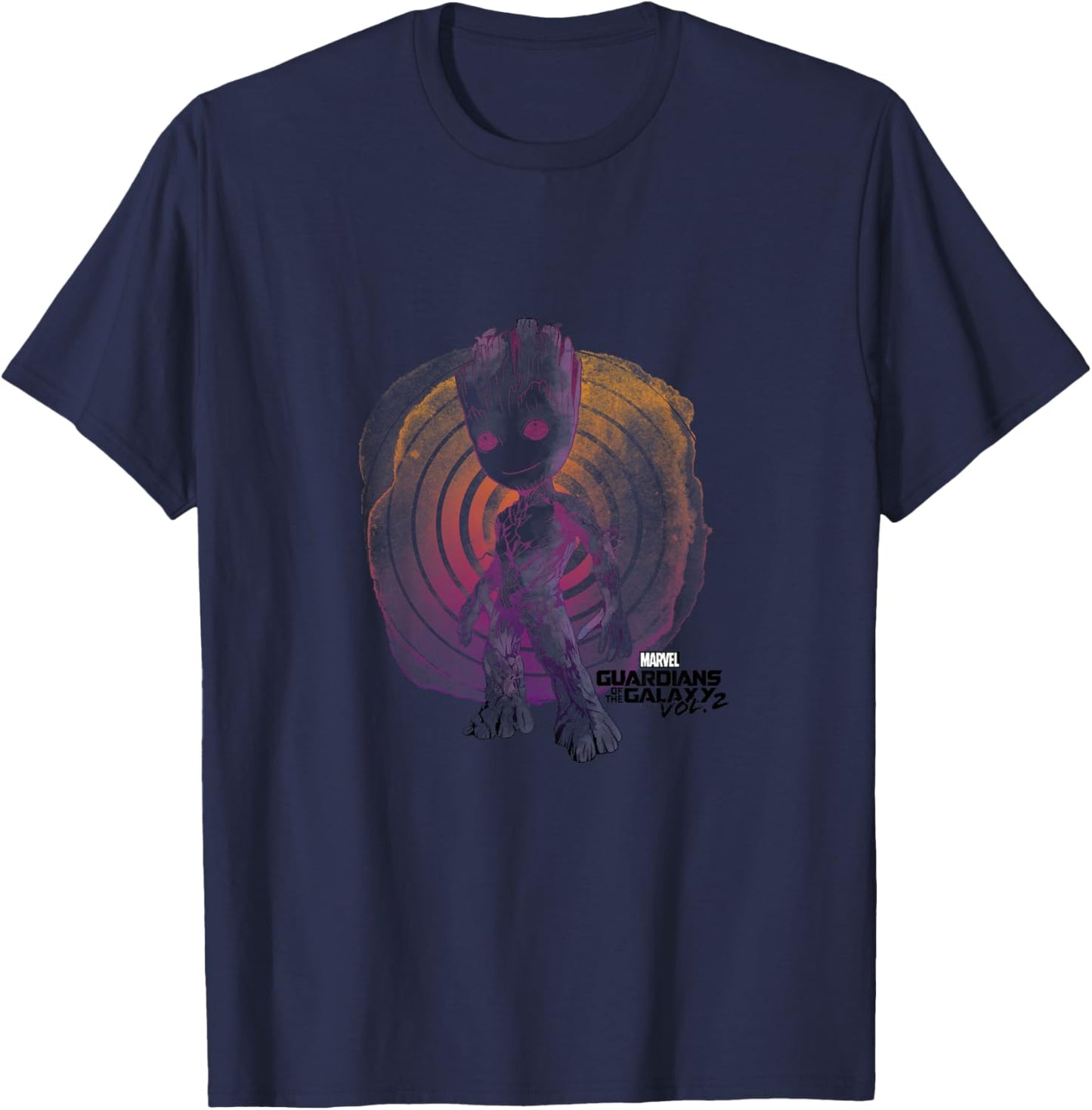 Kids Marvel Guardians of the Galaxy Vol. 2 Watercolor Baby Groot T-Shirt - T-Shirt | Navy
