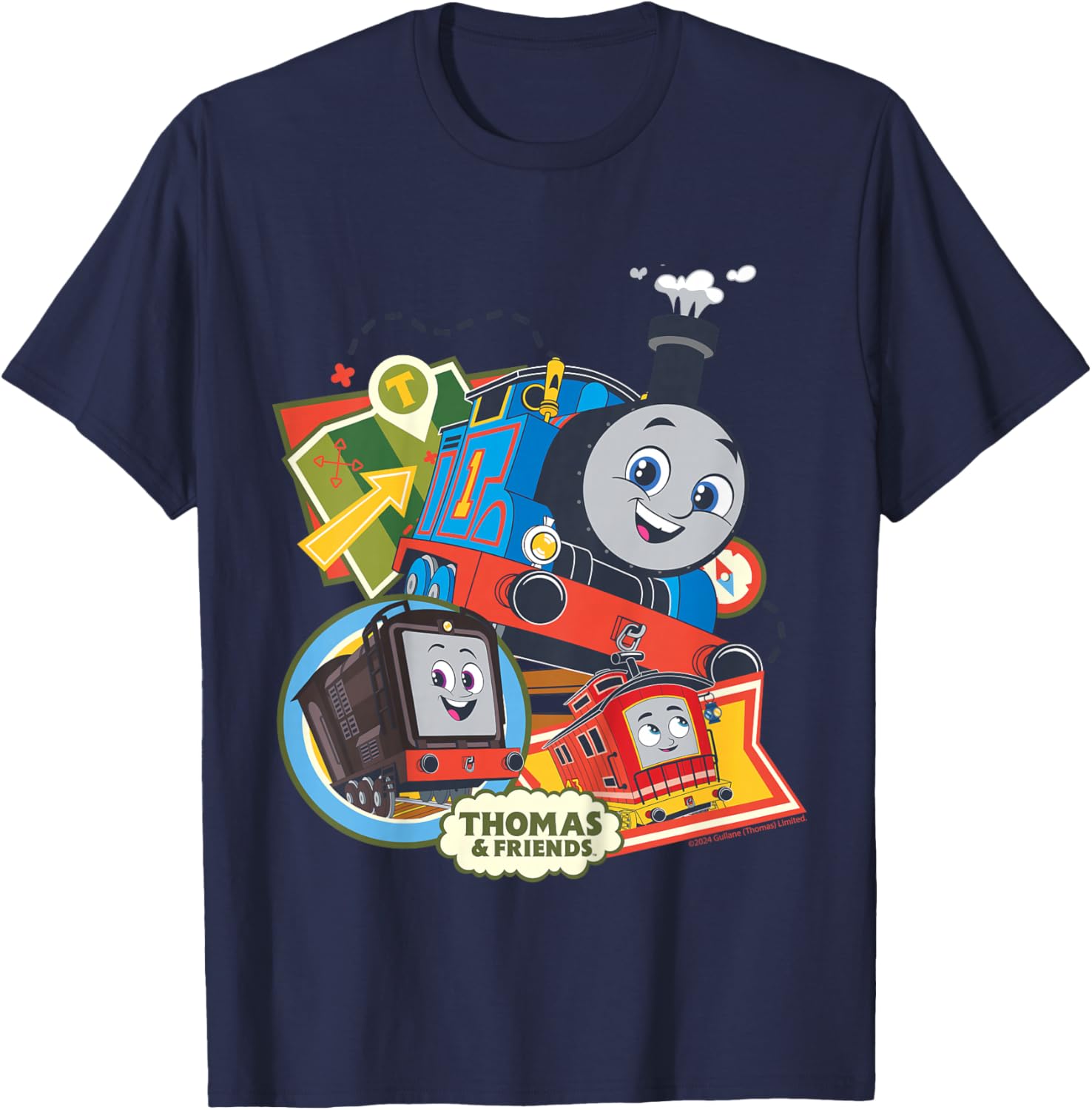 Thomas & Friends - Adventure Together T-Shirt - T-Shirt | Navy