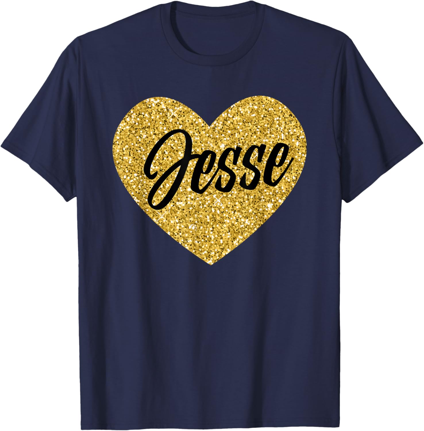 I Love Jesse Cute Jesse Heart Women Boys or Girls T-Shirt - T-Shirt | Navy