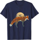 Fox Beautiful Animal Fall Tree Forest Vintage Fox Lover T-Shirt - T-Shirt | Navy