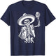 Mexico Vintage Skeleton Tequila Dia De Los Muertos Mexican T-Shirt - T-Shirt | Navy