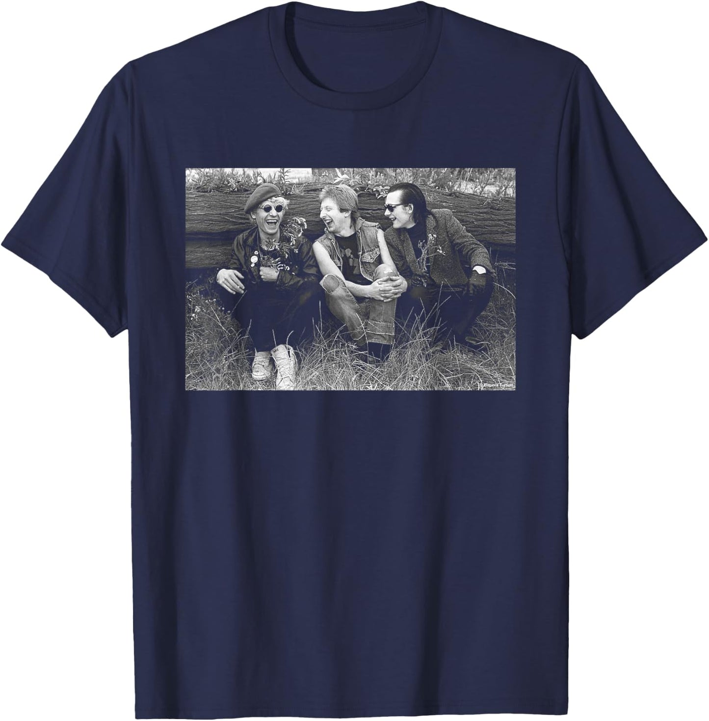 The Damned Band In Nature By Virginia Turbett T-Shirt - T-Shirt | Navy