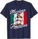 Half Mexican Half American USA Flag Mexico America T-Shirt - T-Shirt | Navy