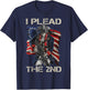 I Plead The 2nd Amendment - Soldier USA Pro Gun Rights T-Shirt - T-Shirt | Navy