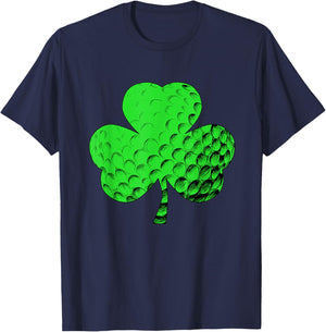Irish Shamrock Golf Golfing St. Patricks Day T-Shirt - T-Shirt | Navy