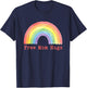 Free Mom Hugs Pride Month Rainbow Gay Lesbian LGBTQ Ally Mom T-Shirt - T-Shirt | Navy