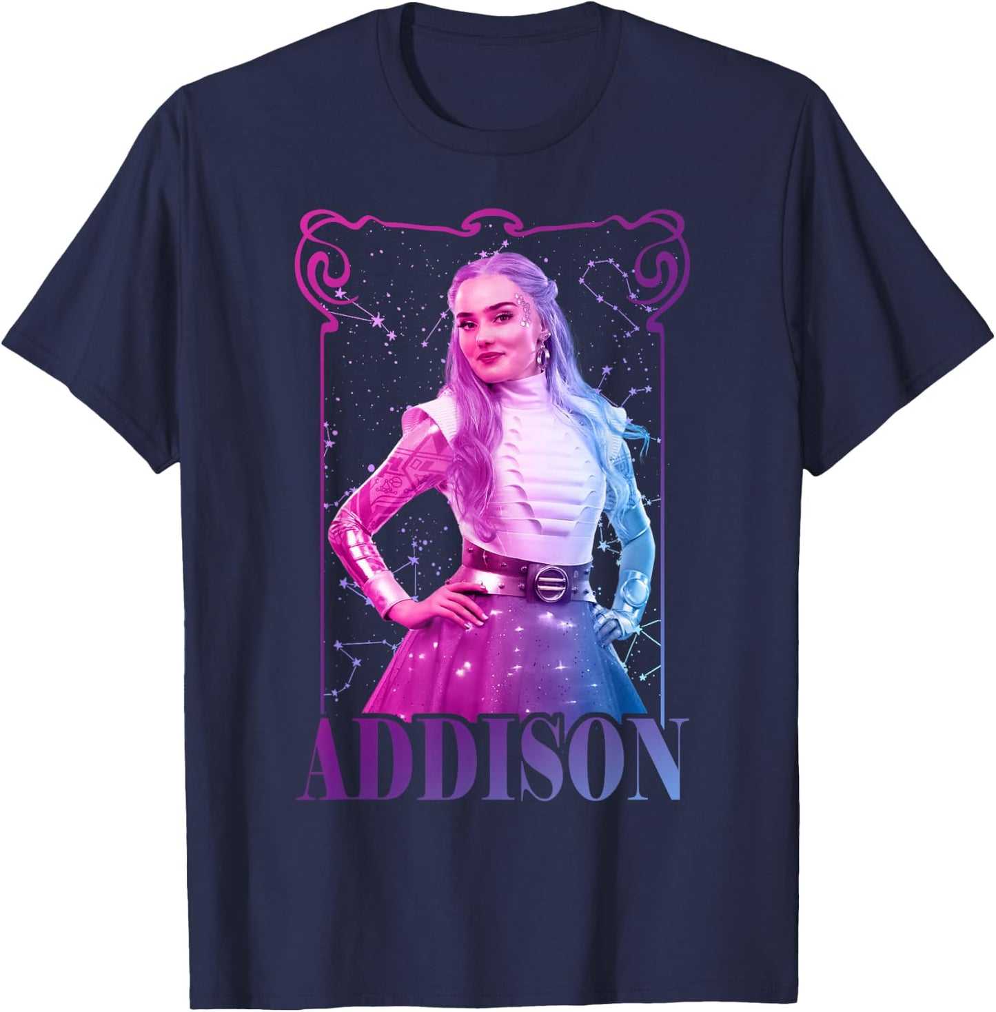 Disney Zombies 3 Addison Standing Pose Centered T-Shirt - T-Shirt | Navy