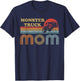 Monster Truck Mom Shirt Vintage Sunset Retro Horizon Lines T-Shirt - T-Shirt | Navy