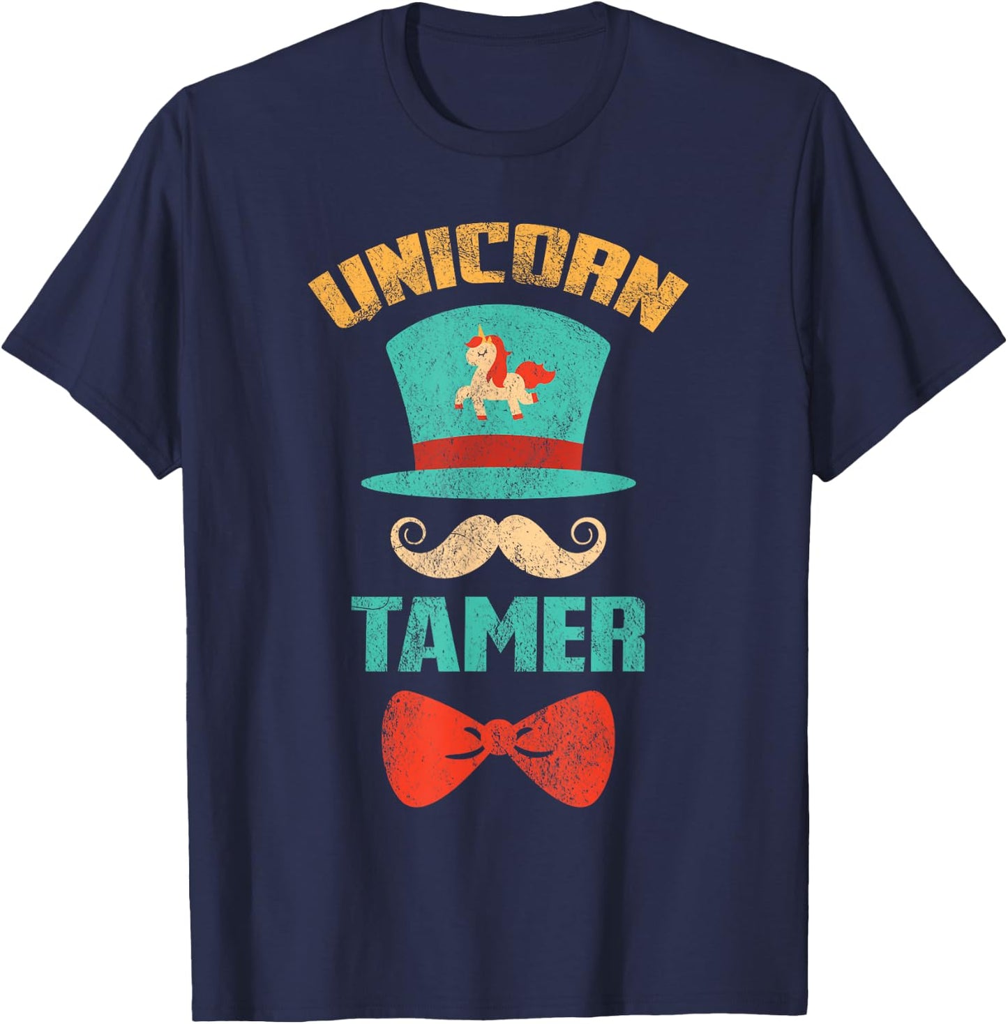 Circus Carnival Unicorn Tamer Birthday T-Shirt - T-Shirt | Navy
