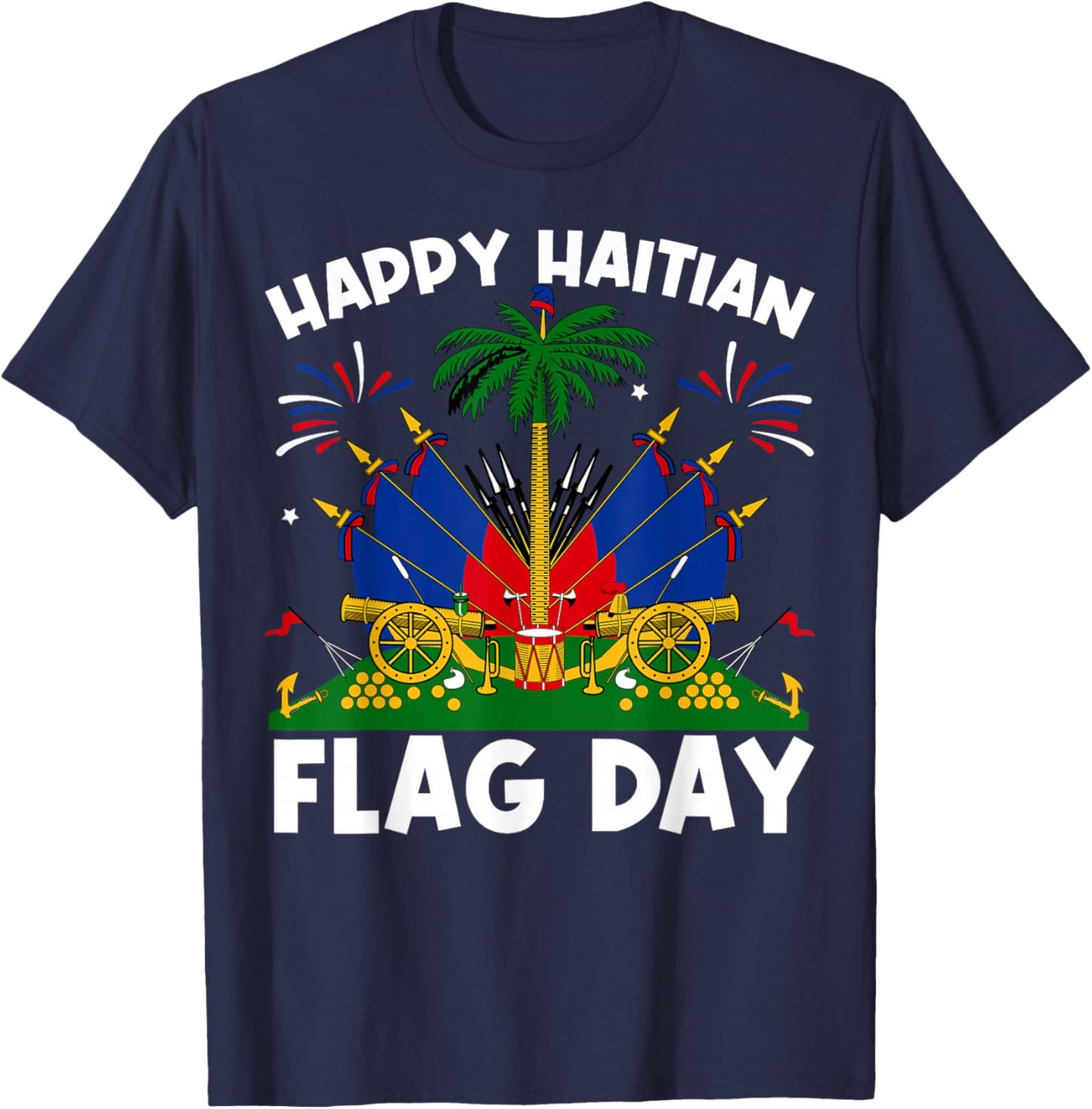 Haitian Flag Day Men Women Kids T-Shirt - T-Shirt | Navy