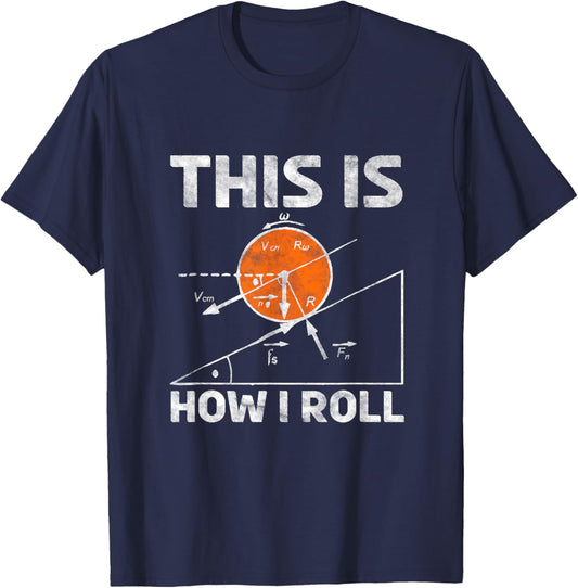 Nerdy Physics Teacher Graphic Funny Physics - Black, Small T-Shirt - T-Shirt | Navy